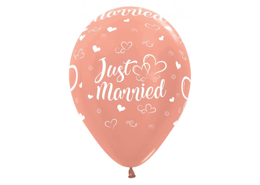 SempertexEurope-JustMarried-Hearts-MetallicRoseGold-568-12inch-R12JMH568-LatexBalloon