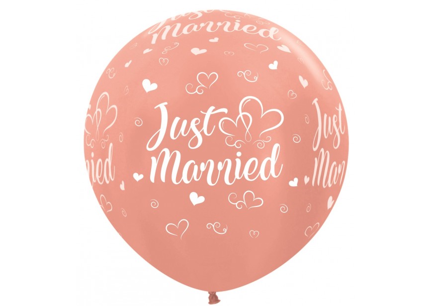 SempertexEurope-JustMarried-Hearts-MetallicRoseGold-568-36inch-R36JMH568-LatexBalloon