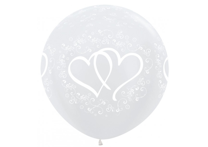 SempertexEurope-EntwintedHearts-PearlWhite-405-36inch-R36HEARTS405-LatexBalloon