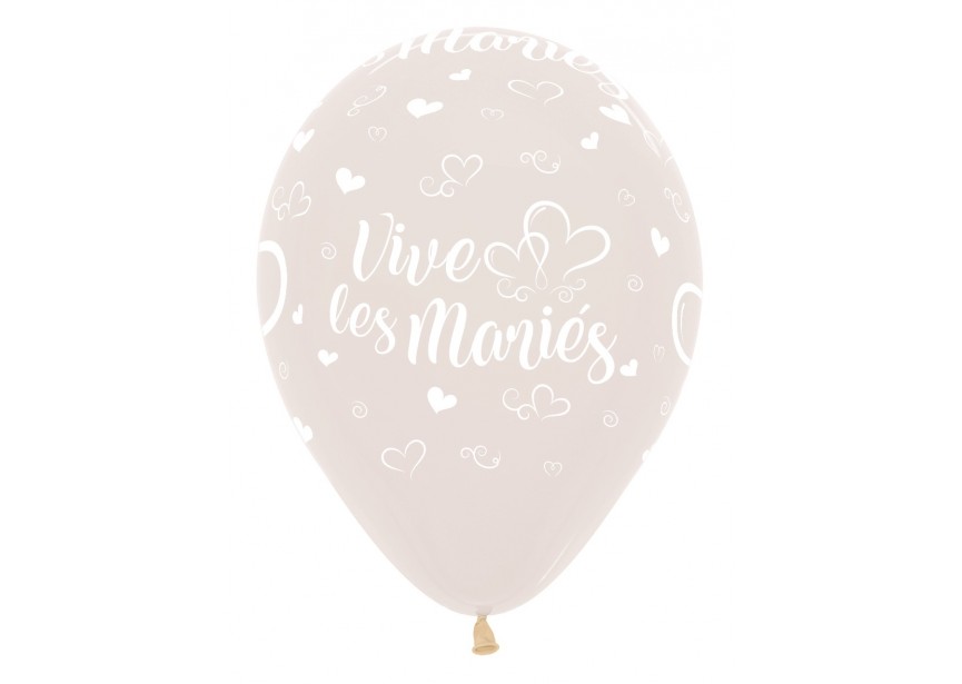 SempertexEurope-ViveLesMaries-CrystalClear-390-12inch-R12VM390-LatexBalloon