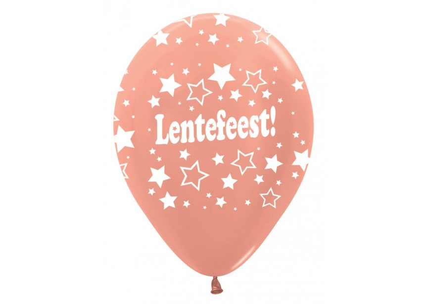 SempertexEurope-Lentefeest-Stars-Metallic-RoseGold-568-12inch-R12LENTE568-LatexBalloon