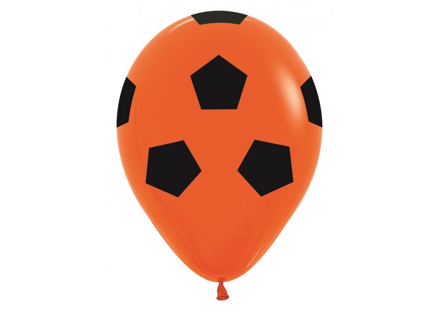 SempertexEurope-Soccerball-Orange-061-12inch-R12SOCCER2-LatexBalloon