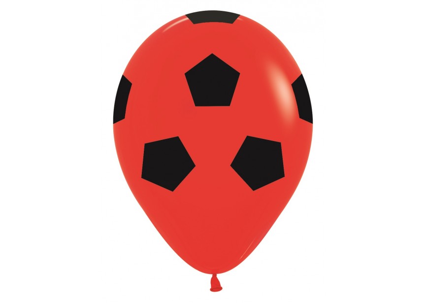 SempertexEurope-Soccerball-Red-015-12inch-R12SOCCER2-LatexBalloon