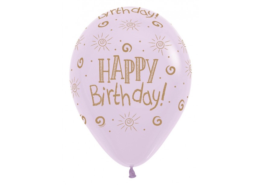 SempertexEurope-HappyBirthday-Sun-PastelMatte-650-12inch-R12HBSUN-LatexBalloon