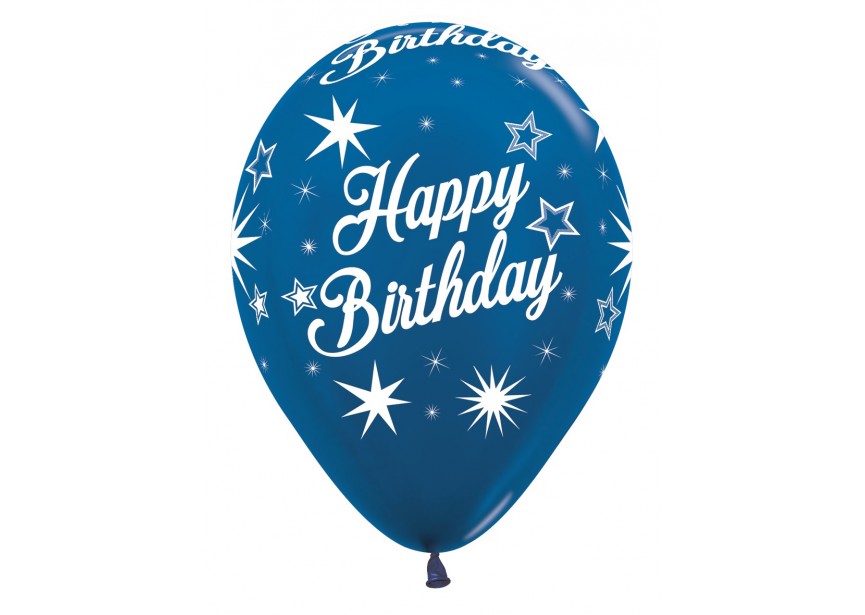 SempertexEurope-HappyBirthday-Sparkle-540-12inch-R12HBSPARK-LatexBalloon