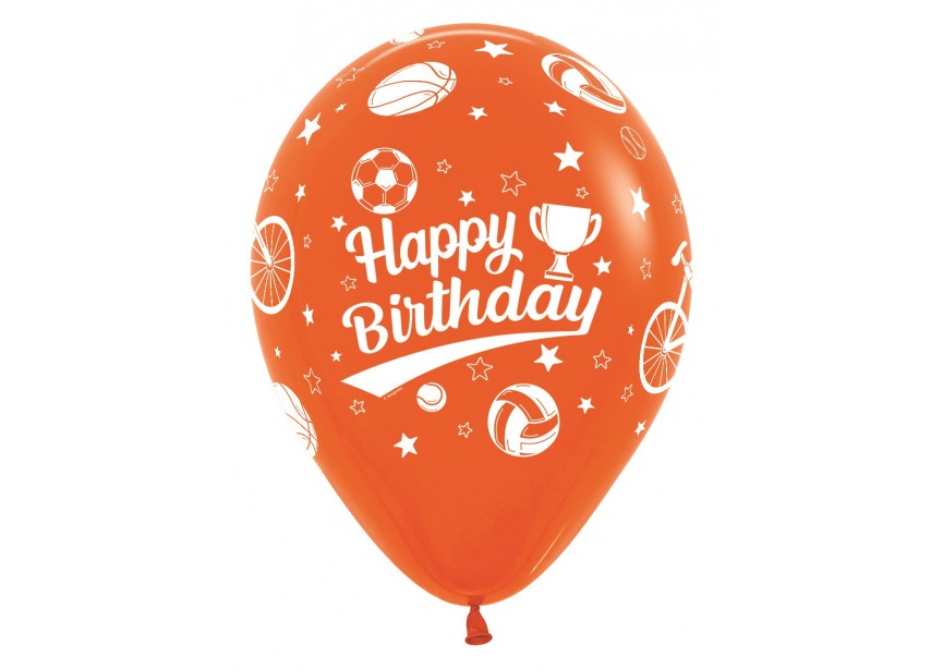 SempertexEurope-HappyBirthday-Sport-Orange-061-12inch-R12HBSPORT-LatexBalloon