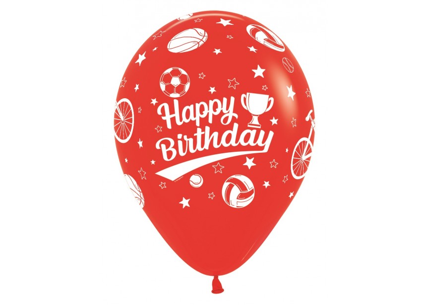 SempertexEurope-HappyBirthday-Sport-Red-015-12inch-R12HBSPORT-LatexBalloon