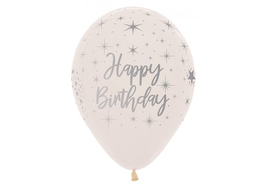 SempertexEurope-HappyBirthday-Radiant-CrystalClear-390-12inch-R12HBRAD-LatexBalloon