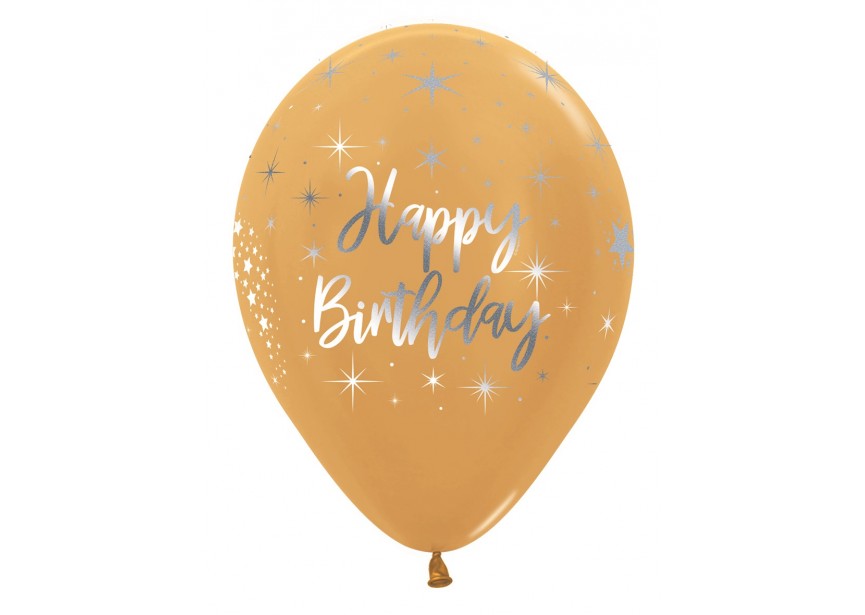 SempertexEurope-HappyBirthday-Radiant-MetallicGold-570-12inch-R12HBRAD-LatexBalloon