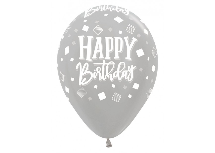 SempertexEurope-HappyBirthday-Squares-Metallic-481-12inch-R12HBSQUAR-LatexBalloon