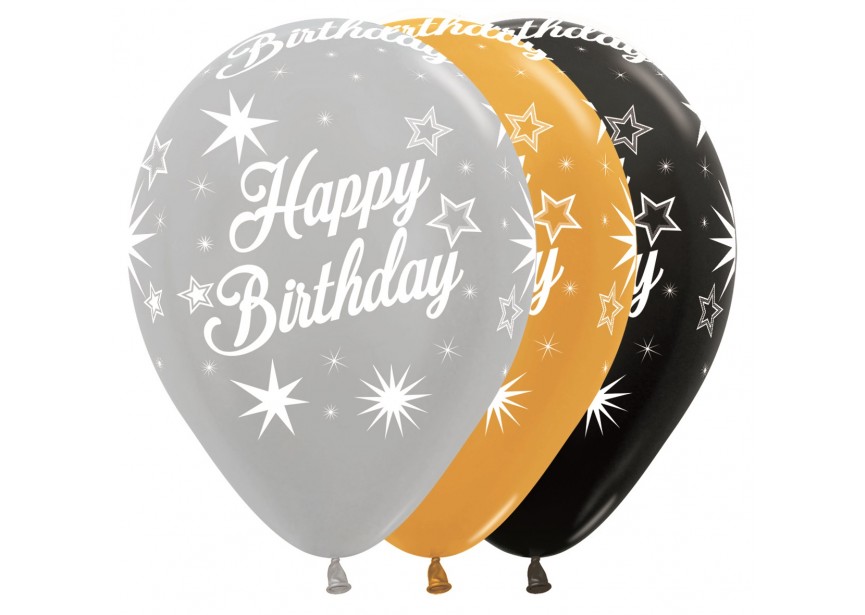 SempertexEurope-HappyBirthday-Sparkle-Assortment-12inch-R12HBSPAR-LatexBalloon