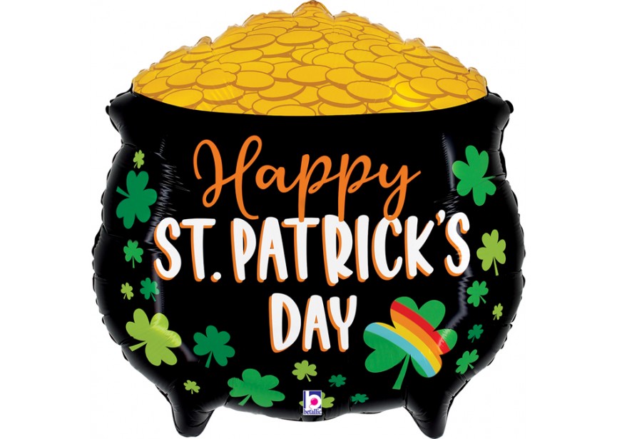 Happy St. Patricks Day - Topf voll Gold - 76cm