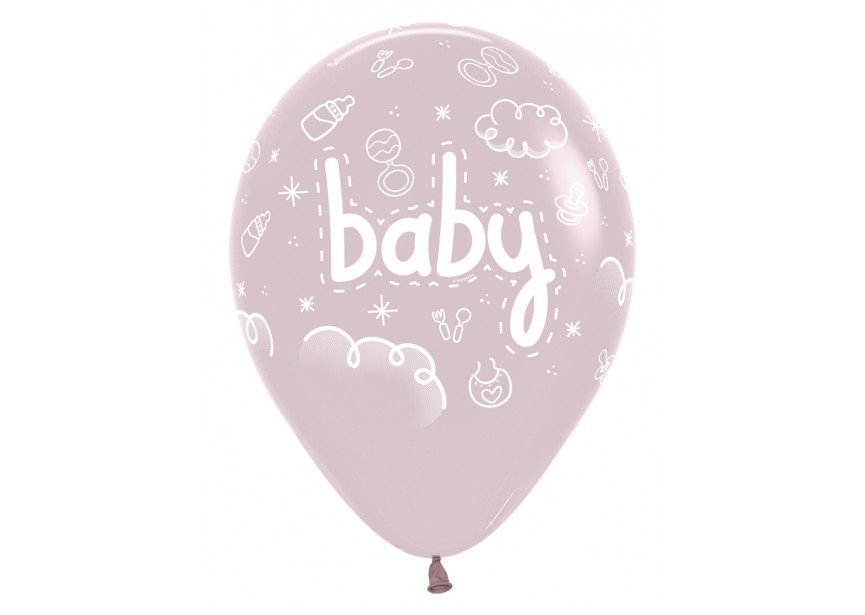 SempertexEurope-Baby-PastelDuskRose-110-12inch-R12BABY110-LatexBalloon