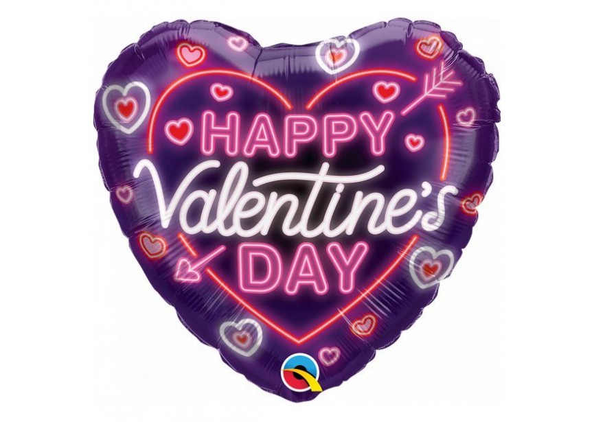 Sempertex-Folie-Betallic-Anagram-Flexmetal-Balloons-Shape-Valentine Neon Glow