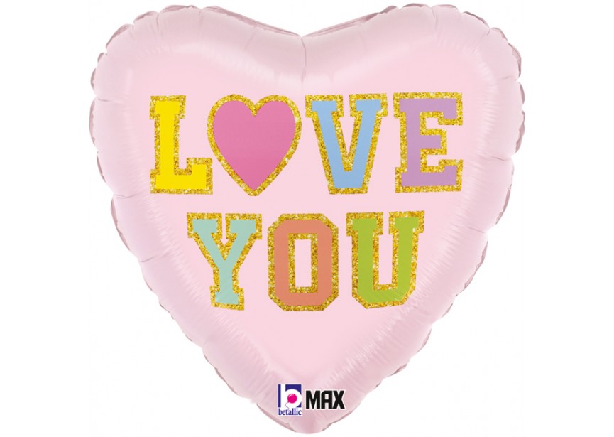 Sempertex-Folie-Betallic-Anagram-Flexmetal-Balloons-Shape-Love You-Patch Heart