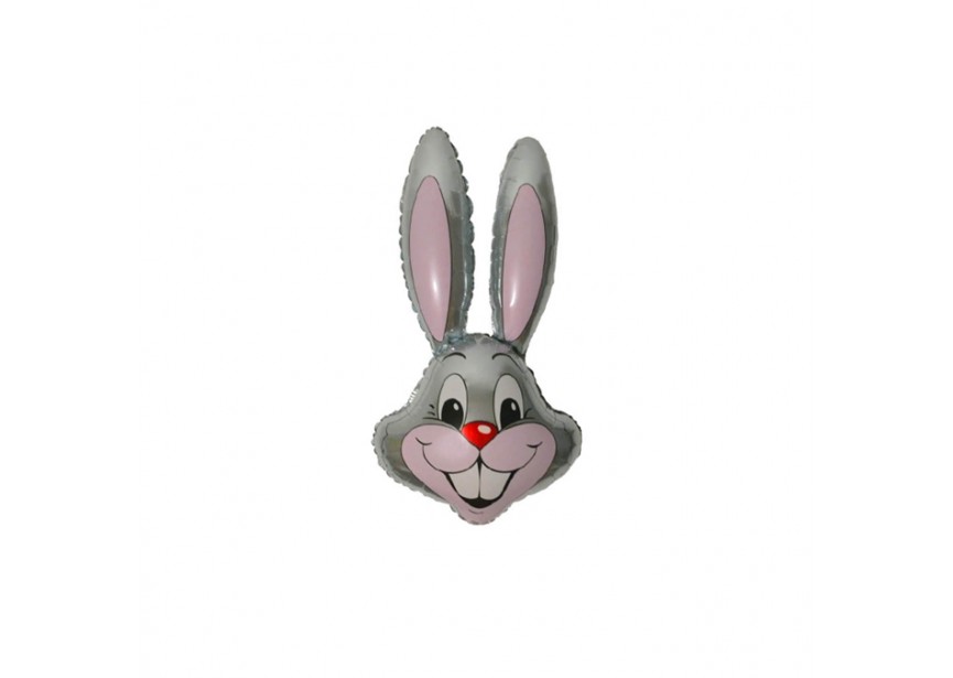 Sempertex-Folie-Betallic-Anagram-Flexmetal-Balloons-Shape-RabbitGrey-16inch