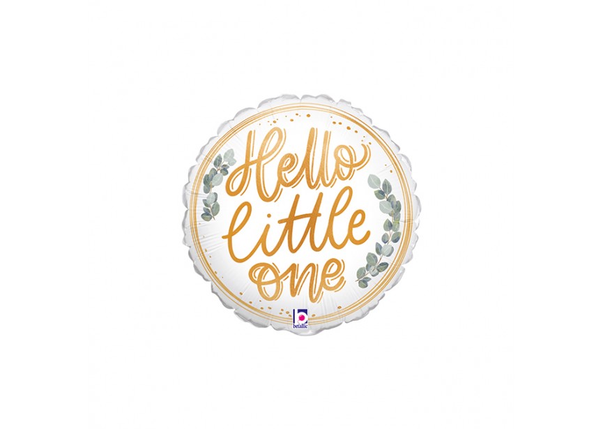 Sempertex-Folie-Betallic-Anagram-Flexmetal-Balloons-Shape-Hello Little One-9inch