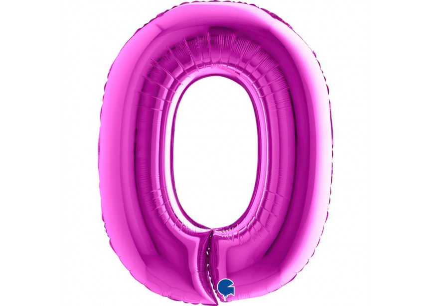 Sempertex-Folie-Betallic-Anagram-Flexmetal-Balloons-Shape-Purple-Number 0