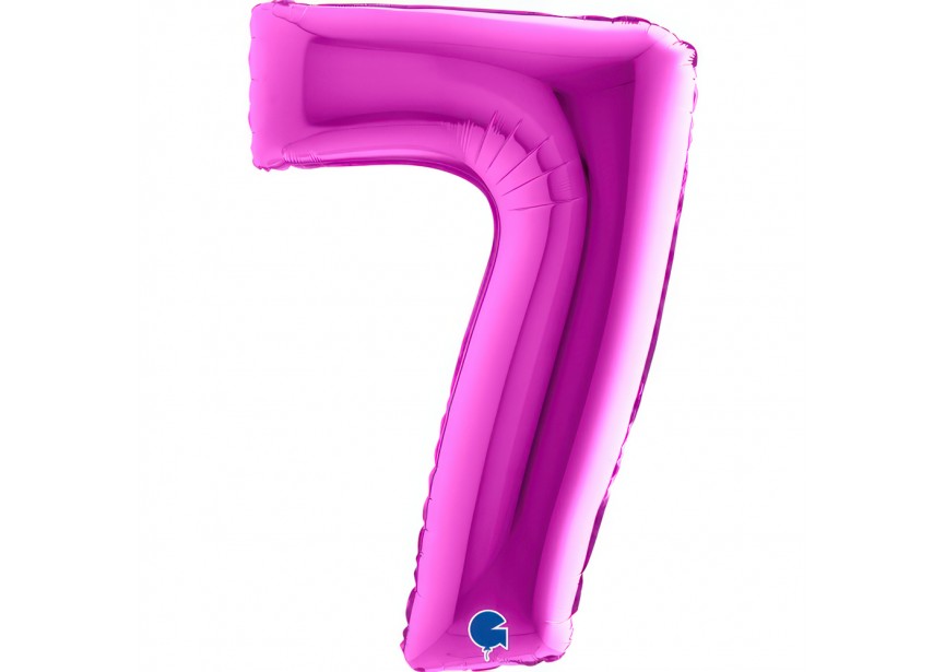 Sempertex-Folie-Betallic-Anagram-Flexmetal-Balloons-Shape-Purple-Number 7