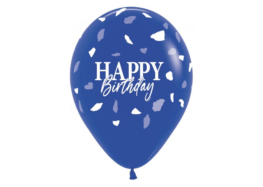 SempertexEurope-HappyBirthday-Terrazo-RoyalBlue-041-12inch-R12HBTZB-LatexBalloon