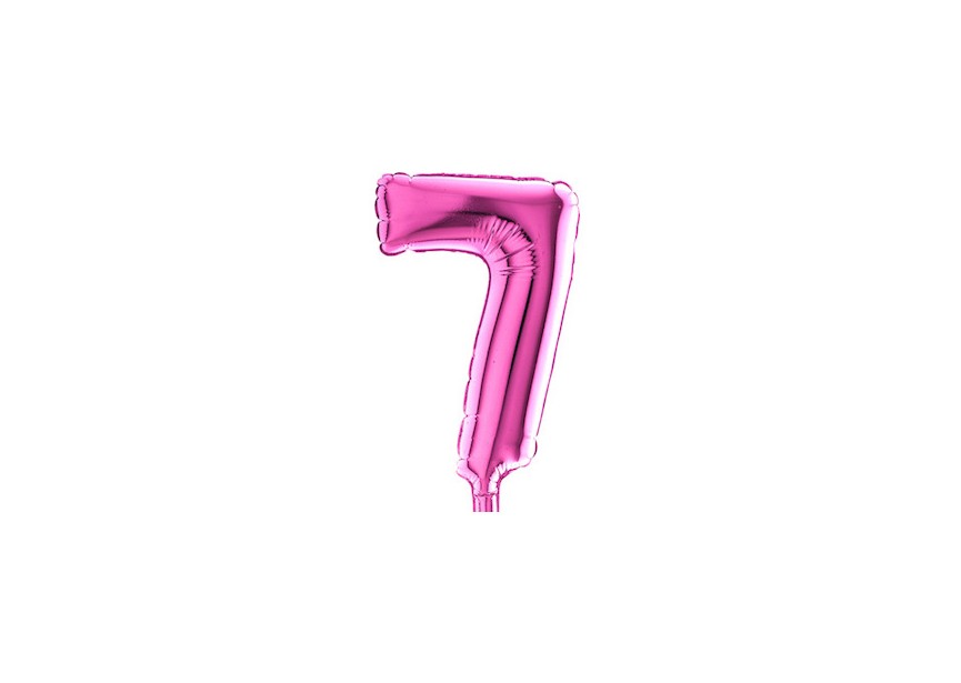 Sempertex-Folie-Betallic-Anagram-Flexmetal-Balloons-Shape-Fuchsia-Number 7