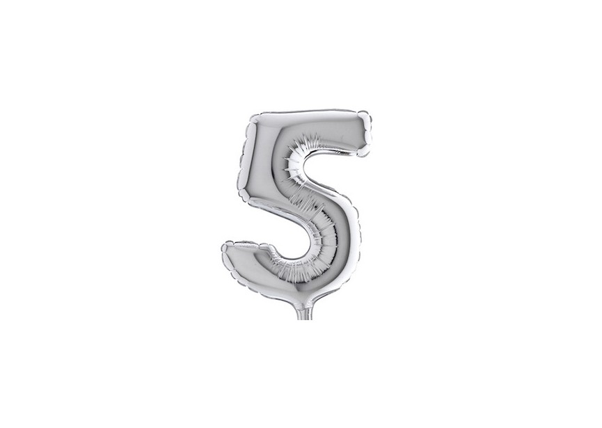 Sempertex-Folie-Betallic-Anagram-Flexmetal-Balloons-Shape-Letter-Silver-7inch-5