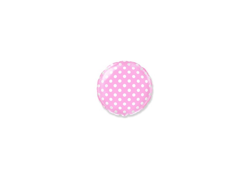 Sempertex-ballonnen-groothandel-ballon-distributeur-qualatex-modelleerballonnen-Airfill- Inflated - Polka Dots- pastel roze