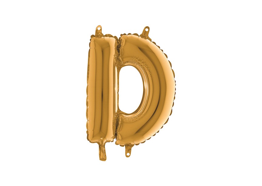 Letter D - Gold - 35cm