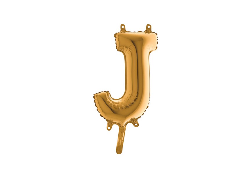 Letter J - Gold - 35cm