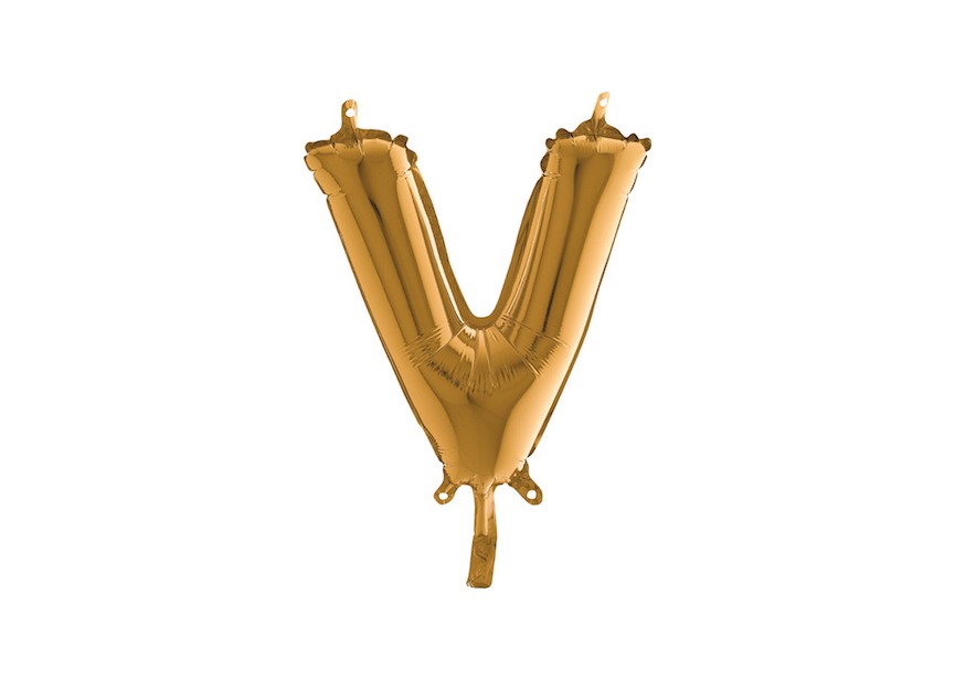 Letter V - Gold - 35cm