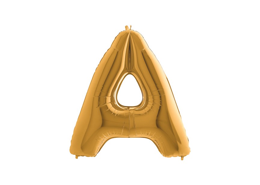 Letter A - Gold - 101cm