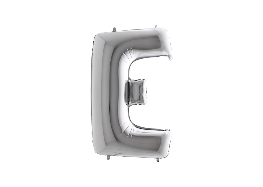 Letter E - Silver - 101cm