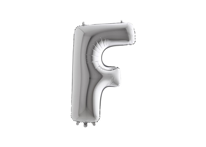 Letter F - Silver - 101cm