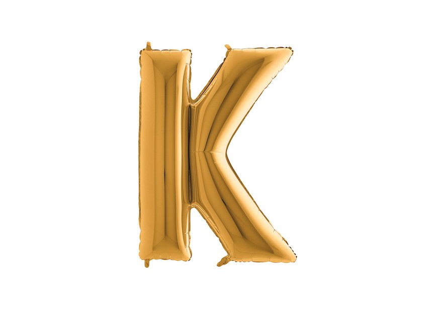 Letter K - Gold - 101cm