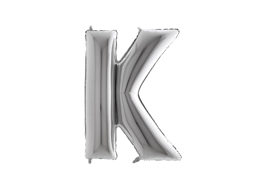 Letter K - Silver - 101cm