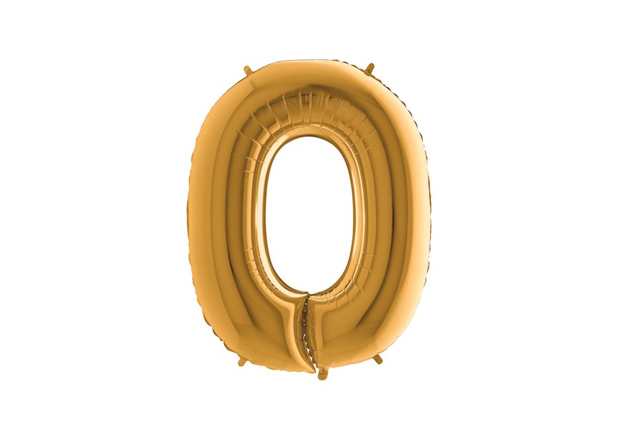 Letter O - Gold - 101cm