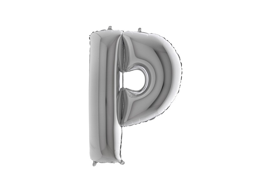 Letter P - Silver - 101cm