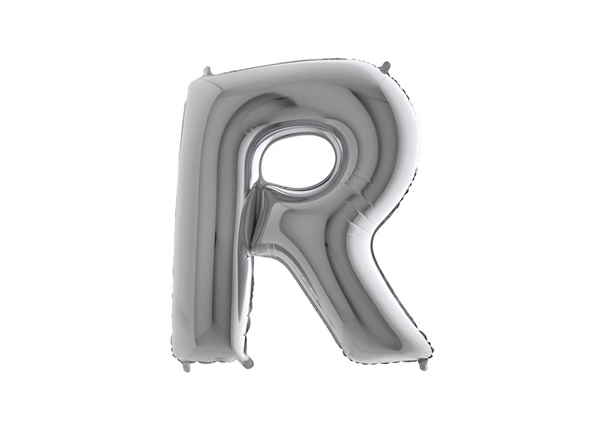 Letter R - Silver - 101cm