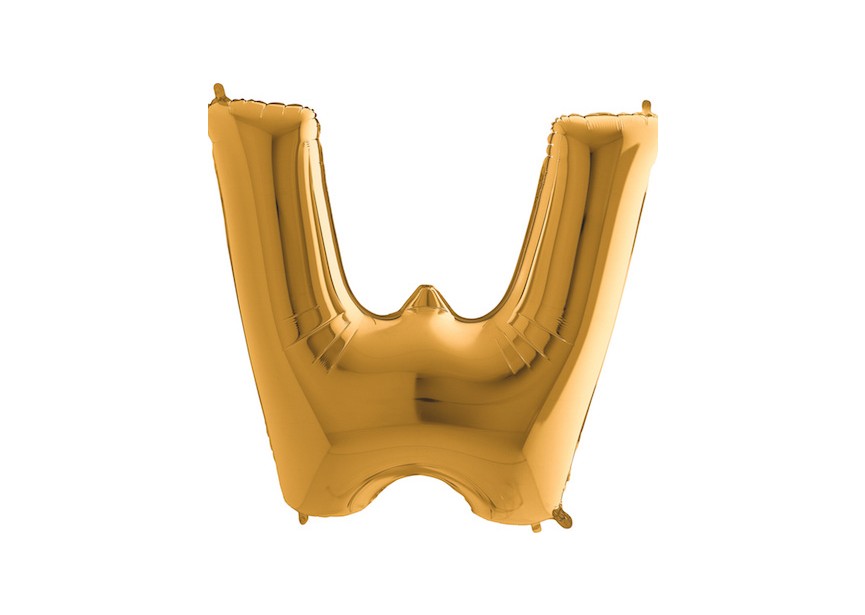 Letter W - Gold - 101cm