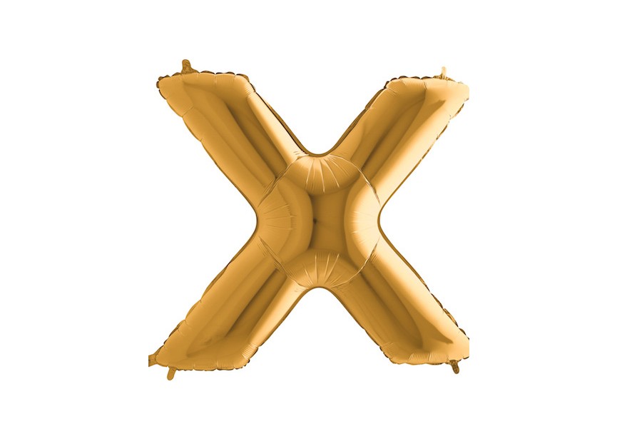 Letter X - Goud - 101cm