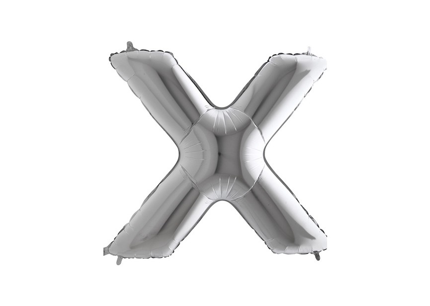 Letter X - Silver - 101cm