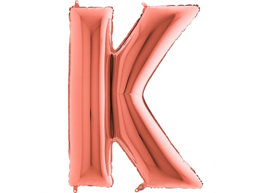 Letter K - Rose Gold - 101cm